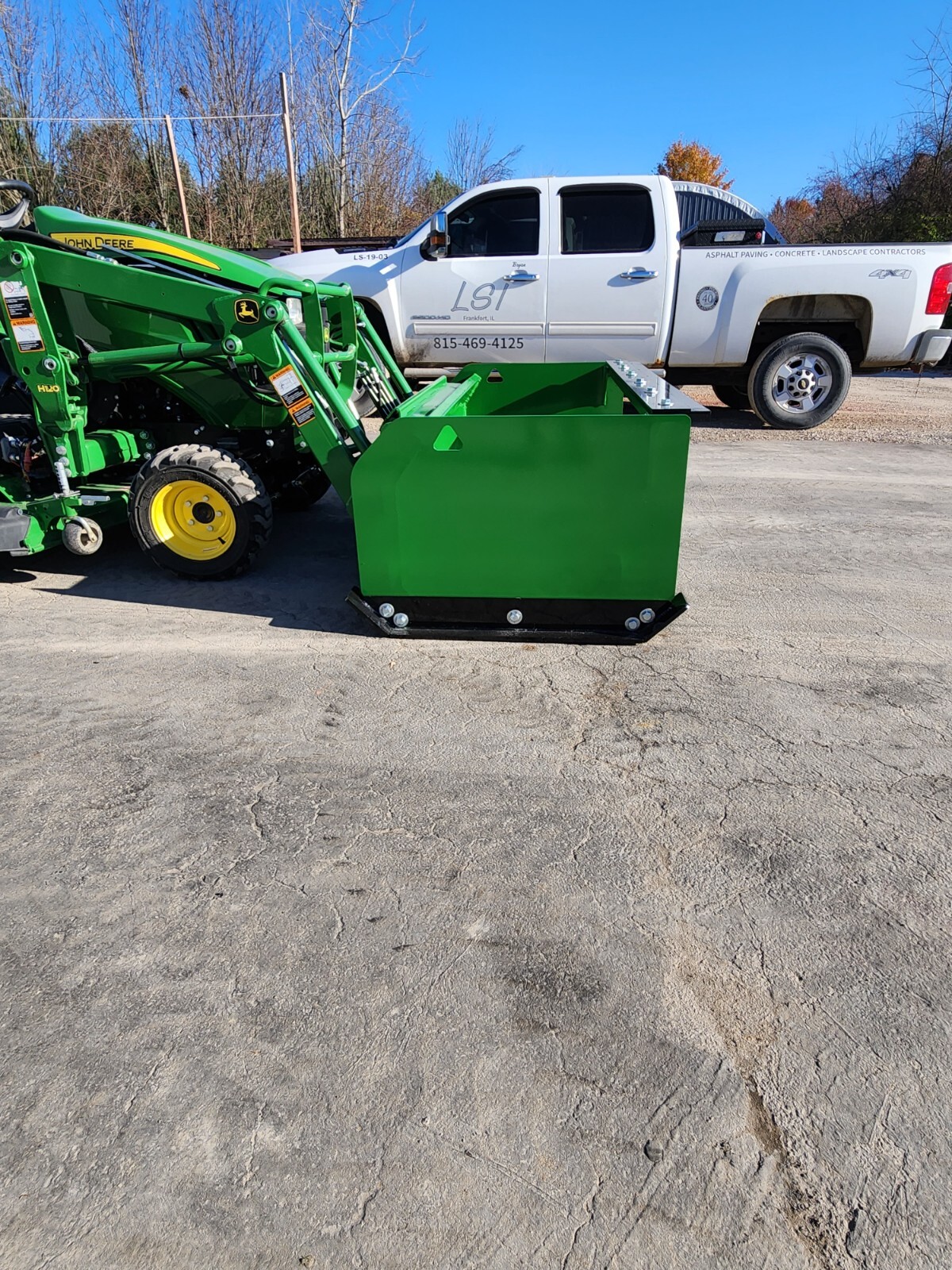 6' x 36" JDQA Snow Pusher Box Plow HD back drag John Deere Quick Attach Tractor