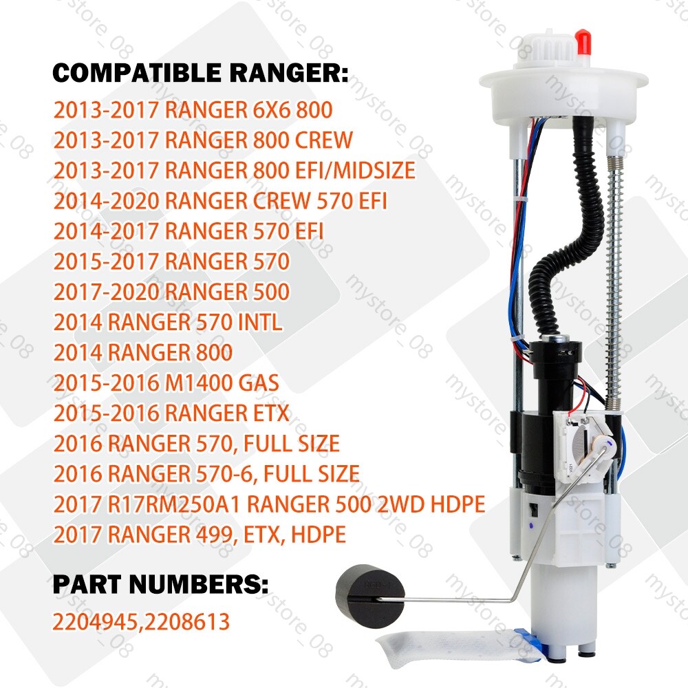 Fits Polaris Ranger 570 2014-2018 Fuel Pump Assembly 2014-18 2204945 2204852
