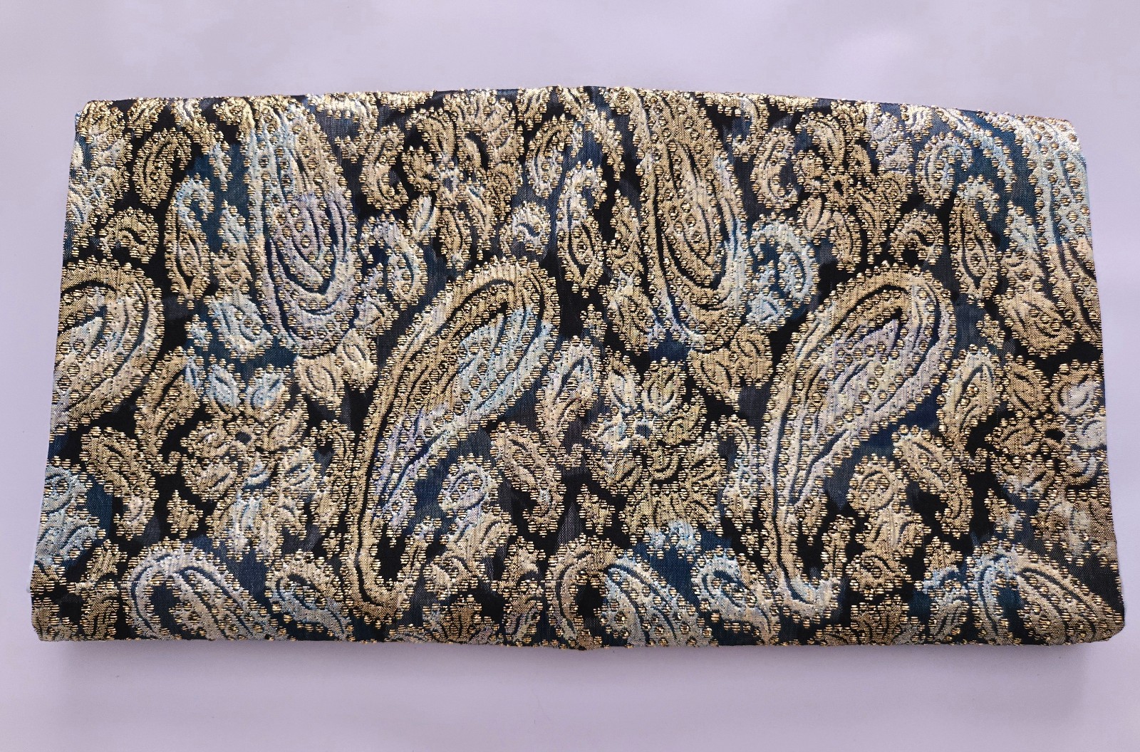 MODE MAKER Ben Goodman Evening Wrap Scarf Table Runner GOLD SILVER BLACK 70"x17"