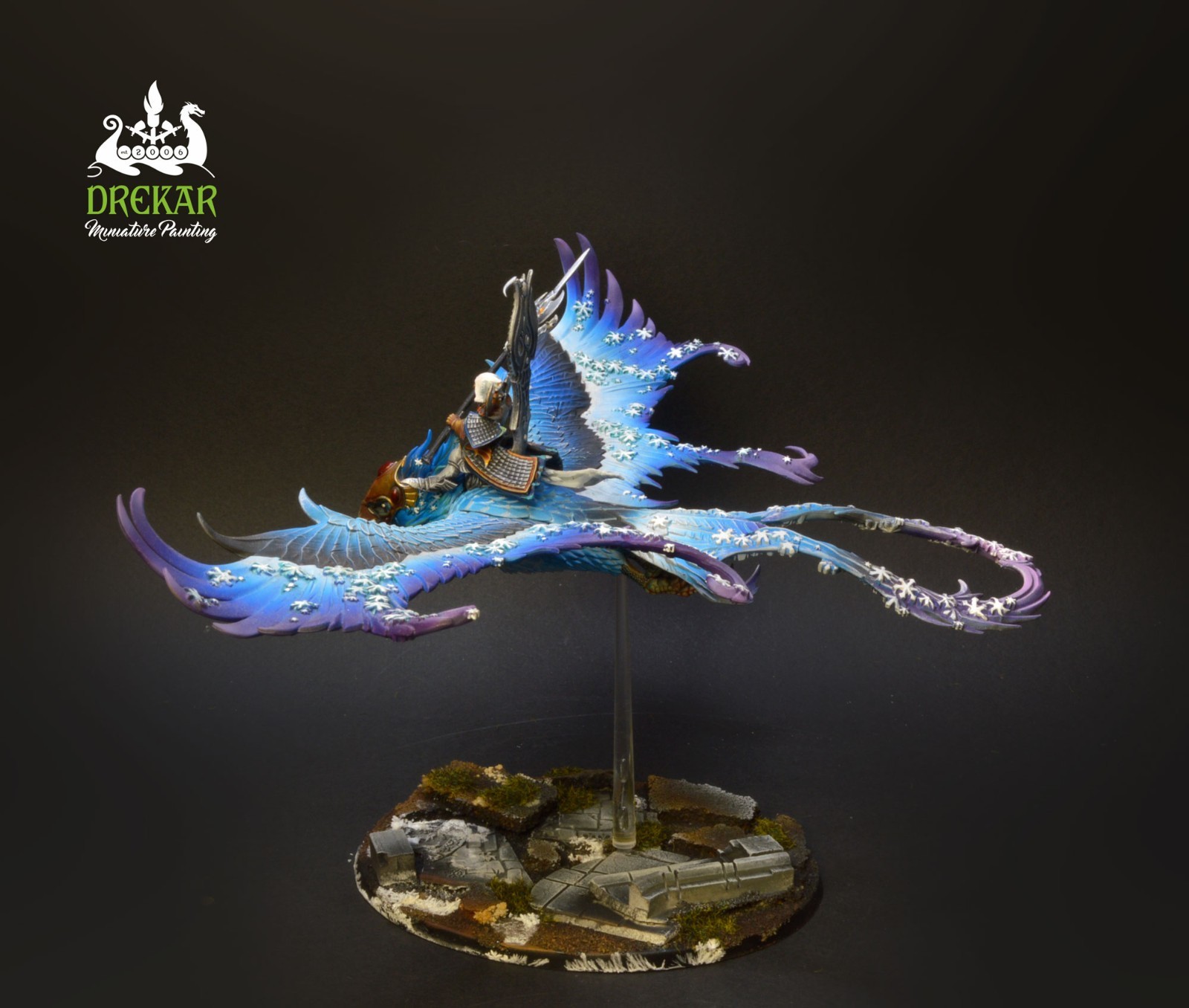 Frostheart Phoenix High elf old world ** COMMISSION ** painting