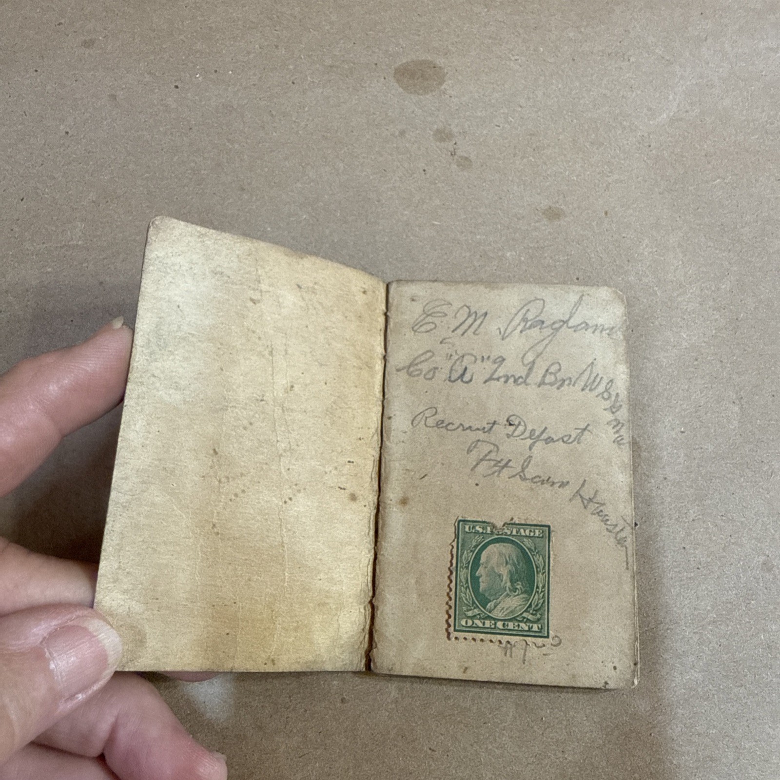 WWI Camp Travis Soldier’s Little Book Of Love Poems