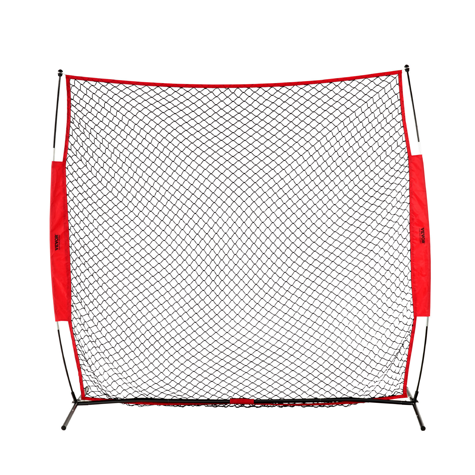 VEVOR Barricade Backstop Net Ball Sports Barrier Softball Practice Net 7x7ft
