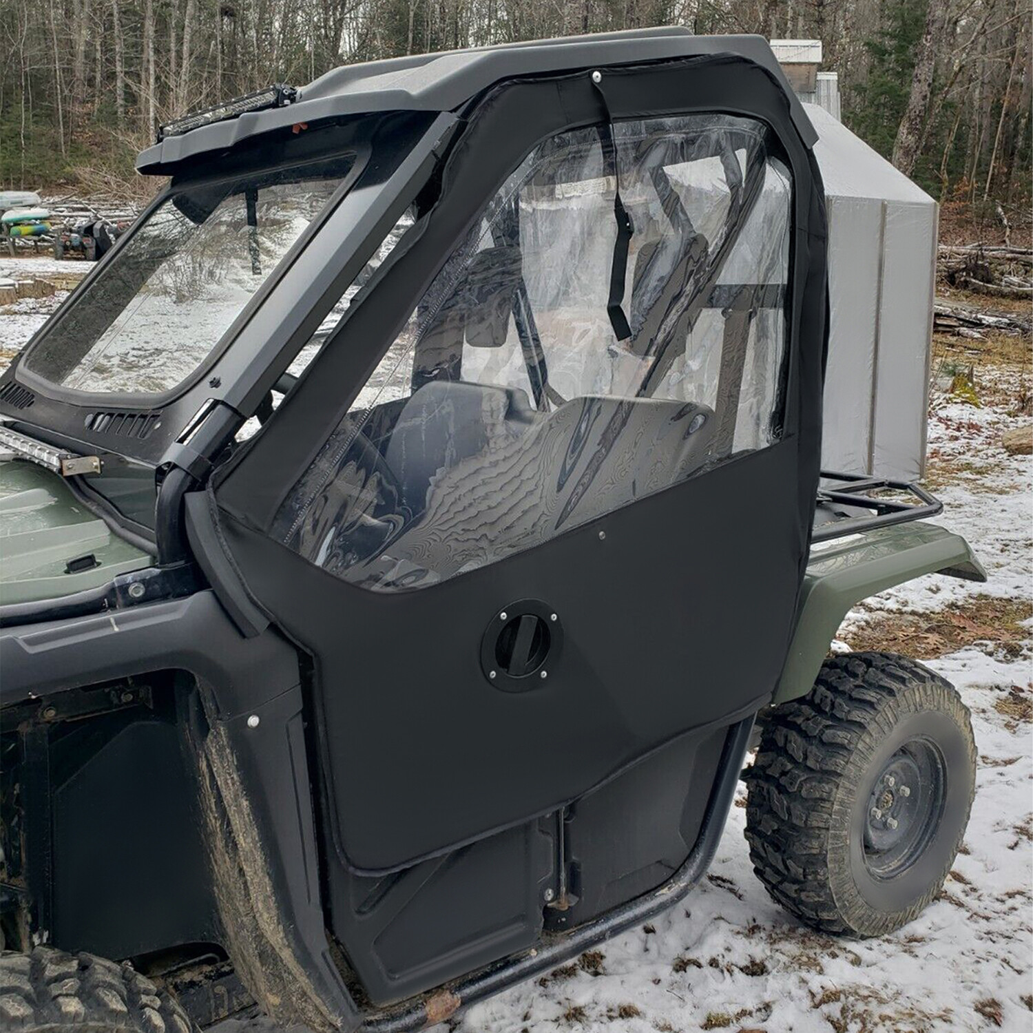 Left & Right Soft Doors Nylon Door+Plastic Window For Honda Pioneer 500 20-24