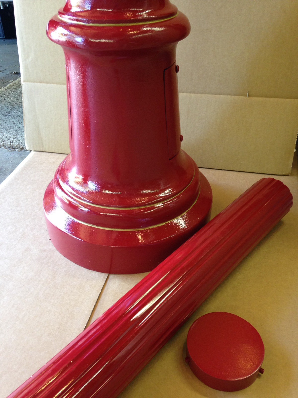 Gamewell Post Pedestal for mounting Fire Alarm Callbox