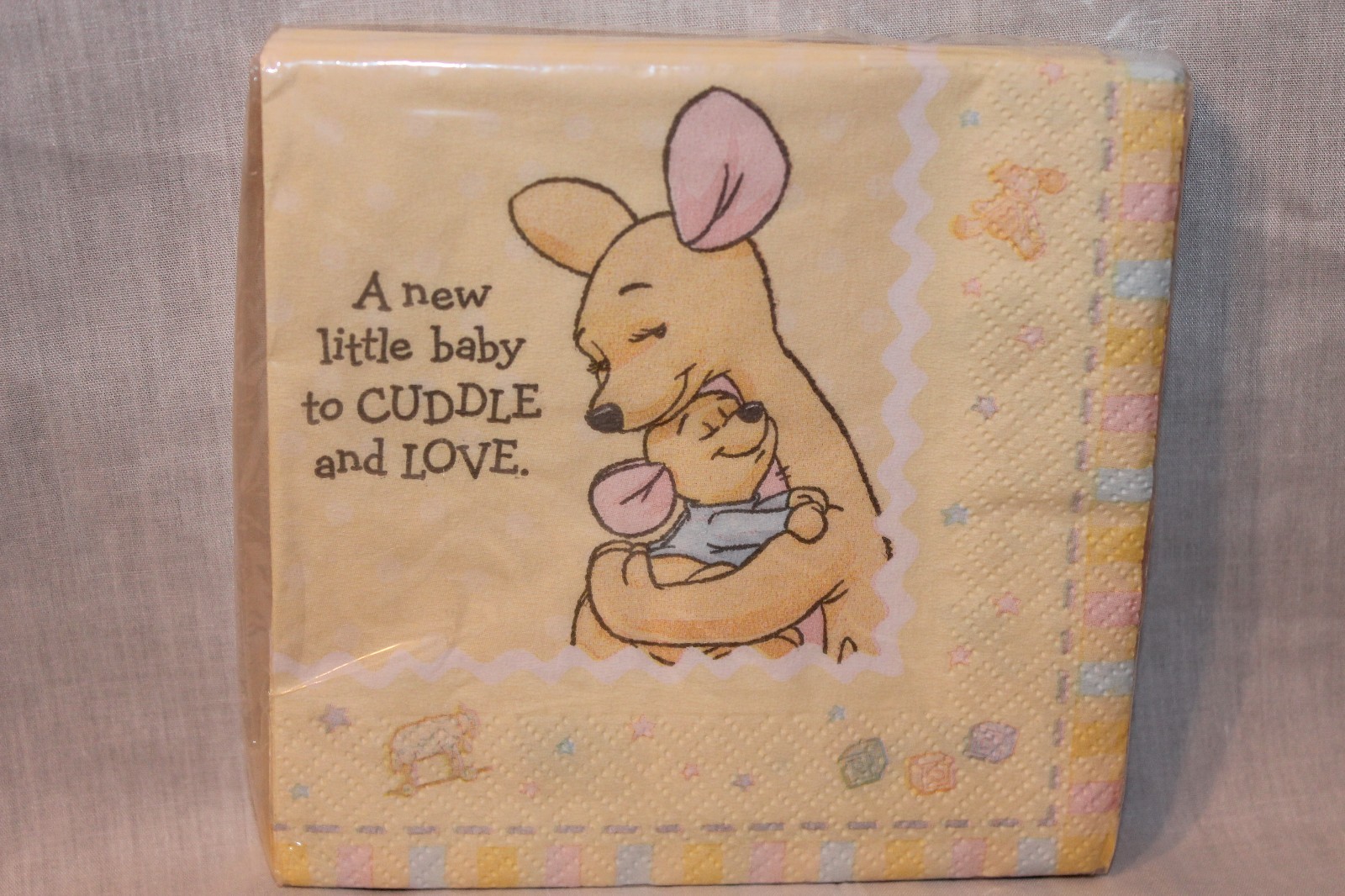 WINNIE THE POOH  BABY ROO  16- DESSERT NAPKINS  PARTY SUPPLIES