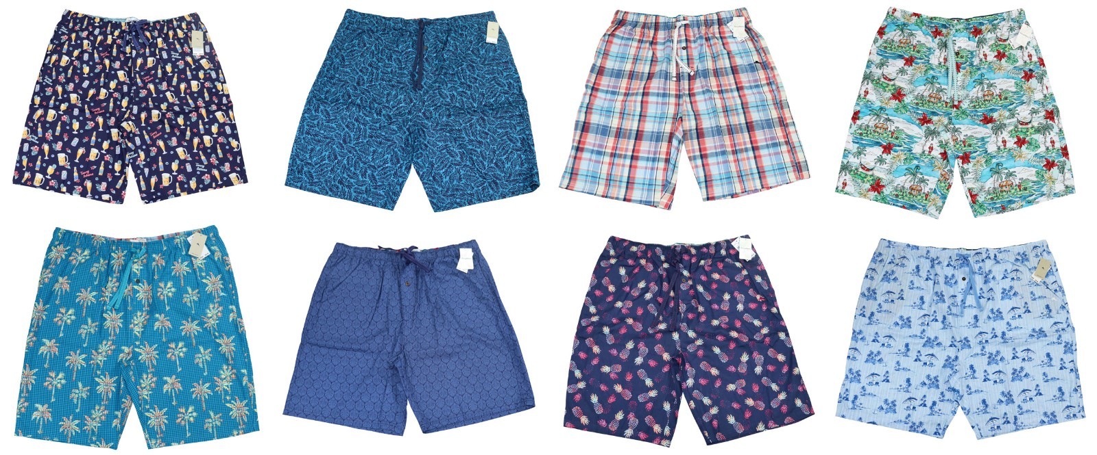 Tommy Bahama Big & Tall 100% Cotton Drawstring Waist Men's Lounge Shorts NWT