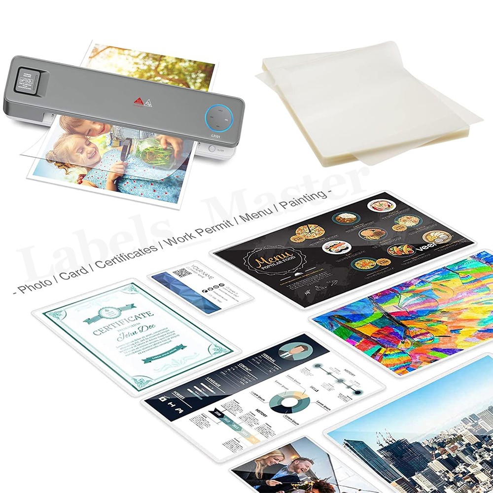 1000 Sheets 5 Mil Clear Thermal Laminating Pouches Letter 9"x11.5" for Laminator