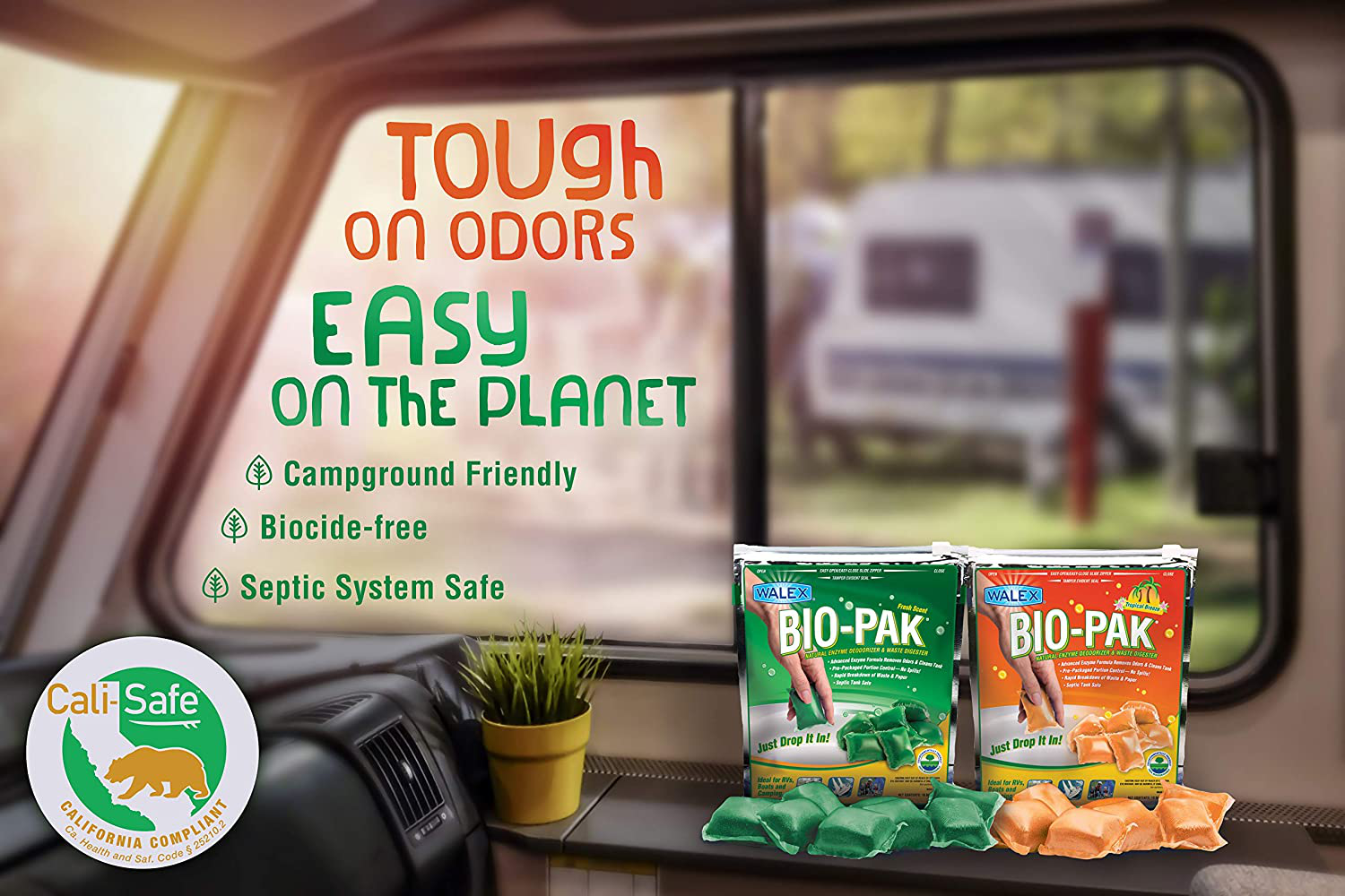 Walex Biopak Deodorizer Sanitation Septic Tank Treatment Rv Campers Parts 10Pack