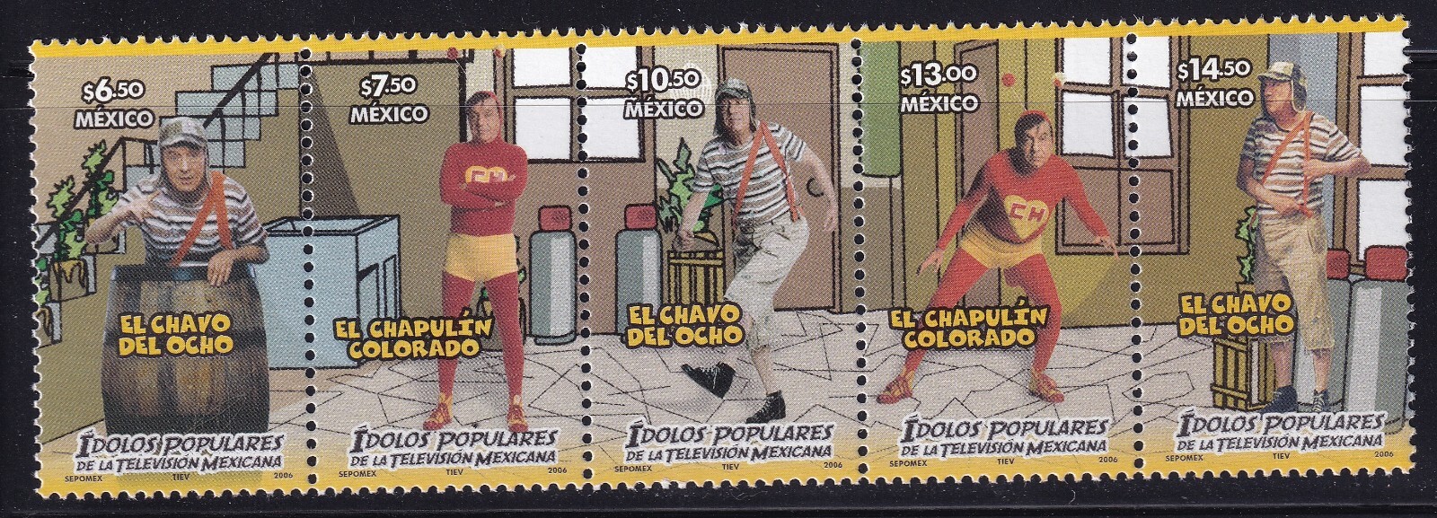 mah16 Mexico 2006 El Chavo del Ocho, Sc#2522 Mc#3262-6