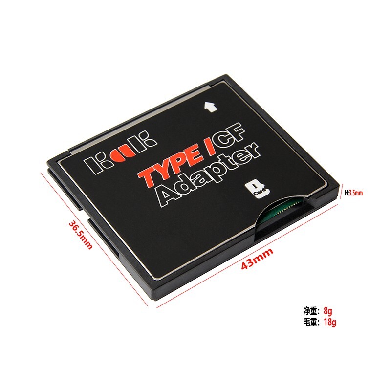 Micro SD TF to CF Card ADAPTER MMC SDHC SDXC COMPACT FLASH TYPE I UDMA