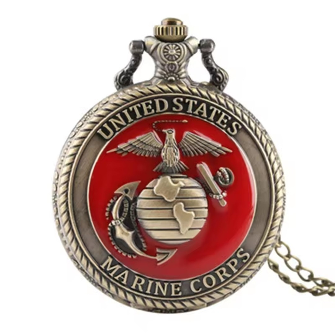 Pocket Watch US Marine Corps Quartz Watch W3