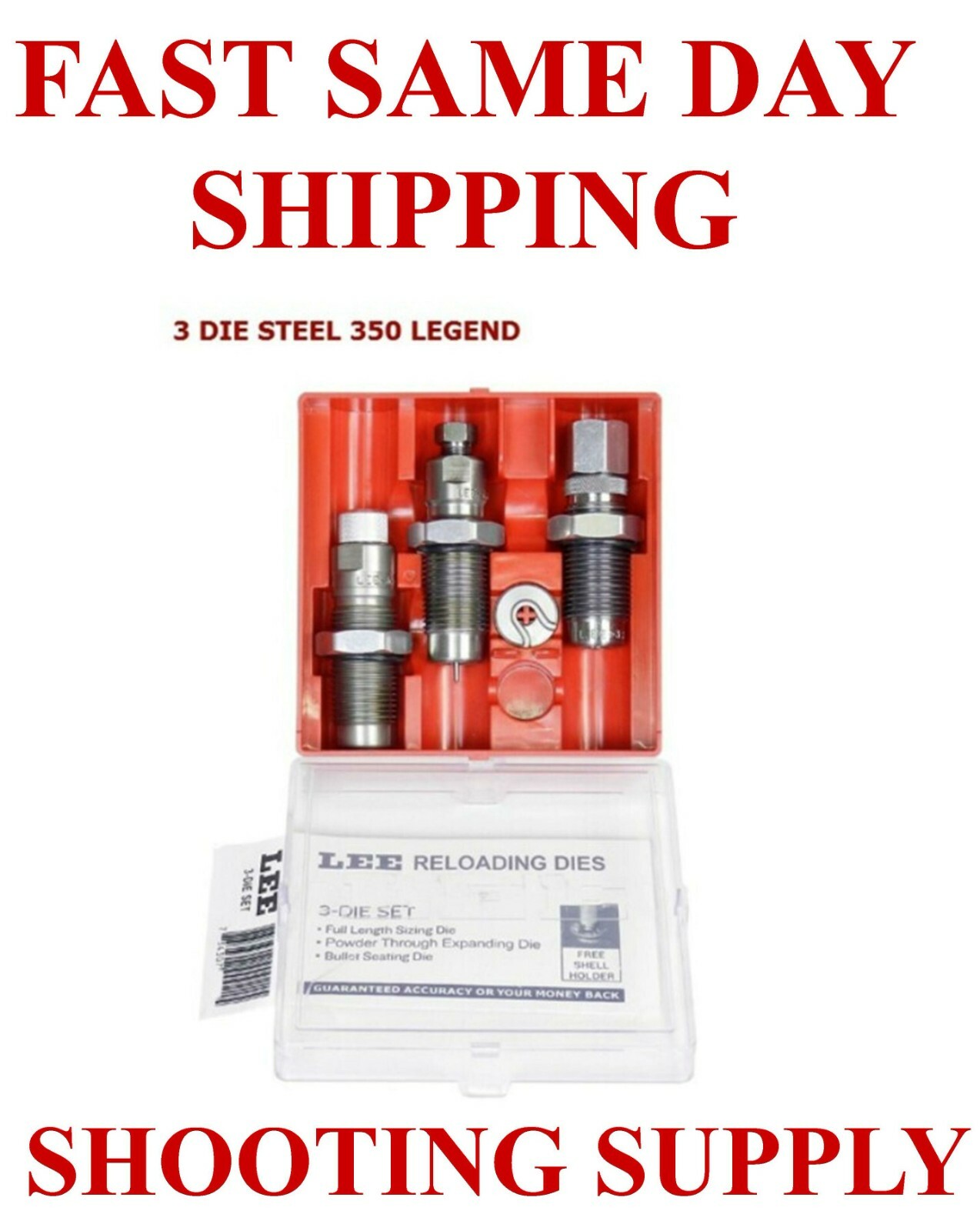 LEE Pacesetter 3-Die Set 350 LEGEND New in Box 90078