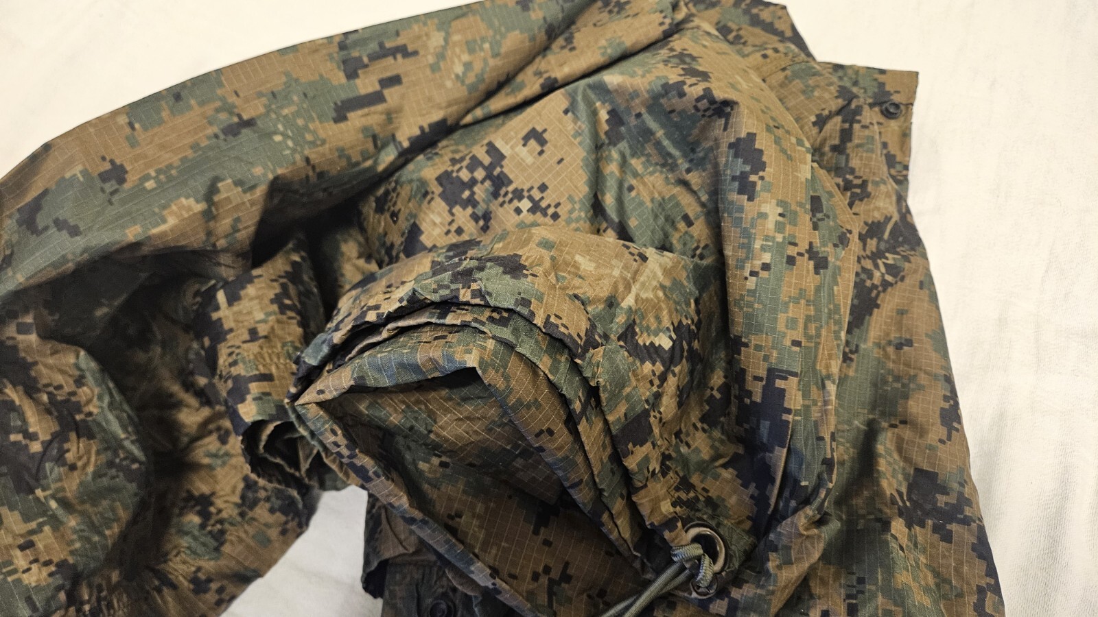 Tarp Military tarpaulin Shelter USMC MARPAT Woodland Camo Reversible USGI