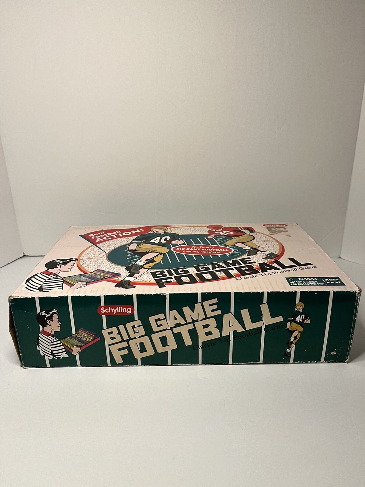 Vintage Schylling Big Game Football Classic Tin Football Game NOS