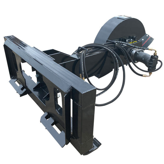 AGT Standard Flow Solid Heavy Duty Skid Steer Stump Grinder 24" Wheel 14-25GPM