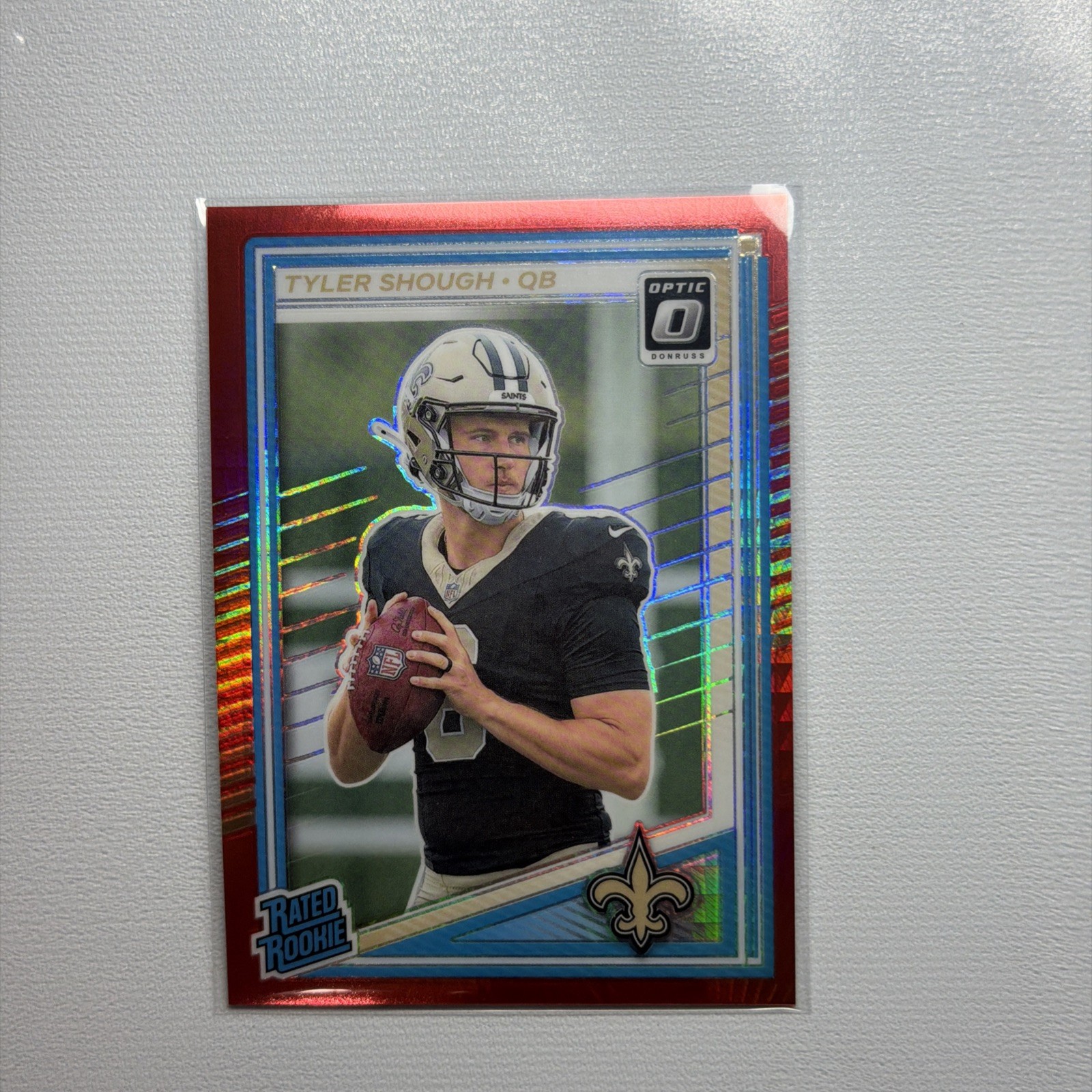 2025 Donruss Optic Pink Prizm Rated Rookie Lot Of 3 Tyler Shough Rainbow