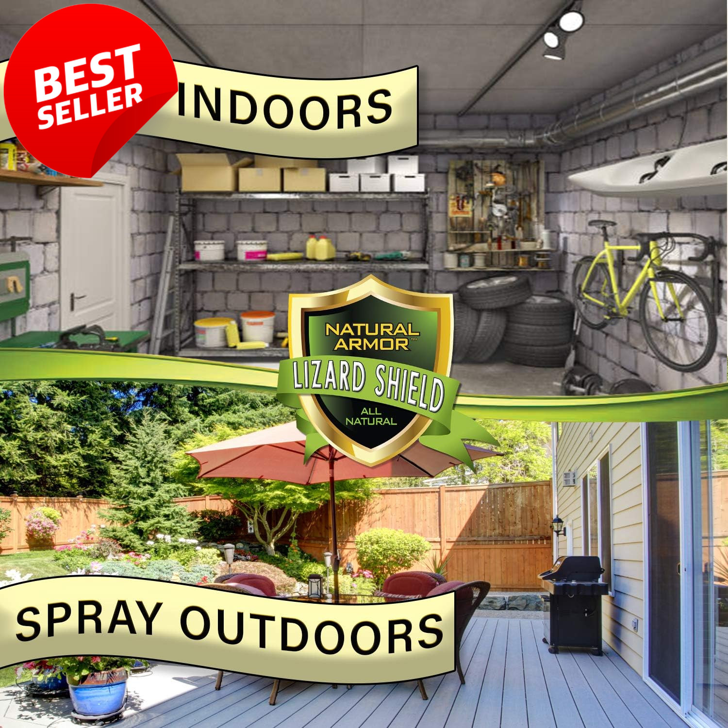 Lizard & Gecko Repellent Spray 128oz Peppermint Gallon Ready to Use - US