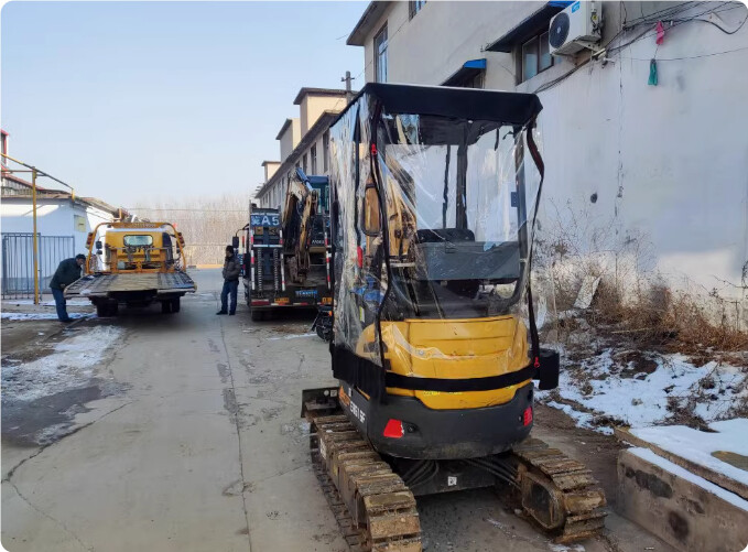 Mini Excavator Windproof Warm PVC Awning Cover with Window