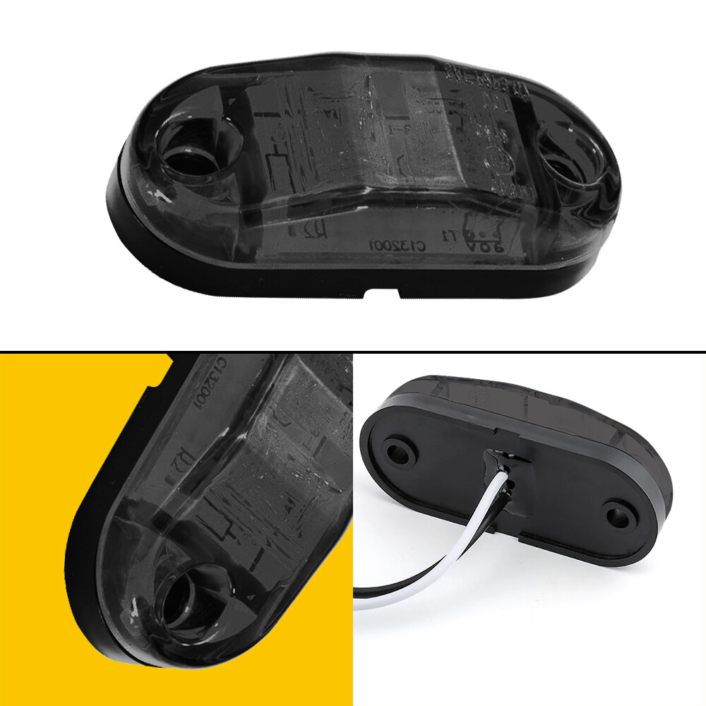 10x LED Side Marker Amber Red Lights Clearance Light Truck Trailer RV Waterproof