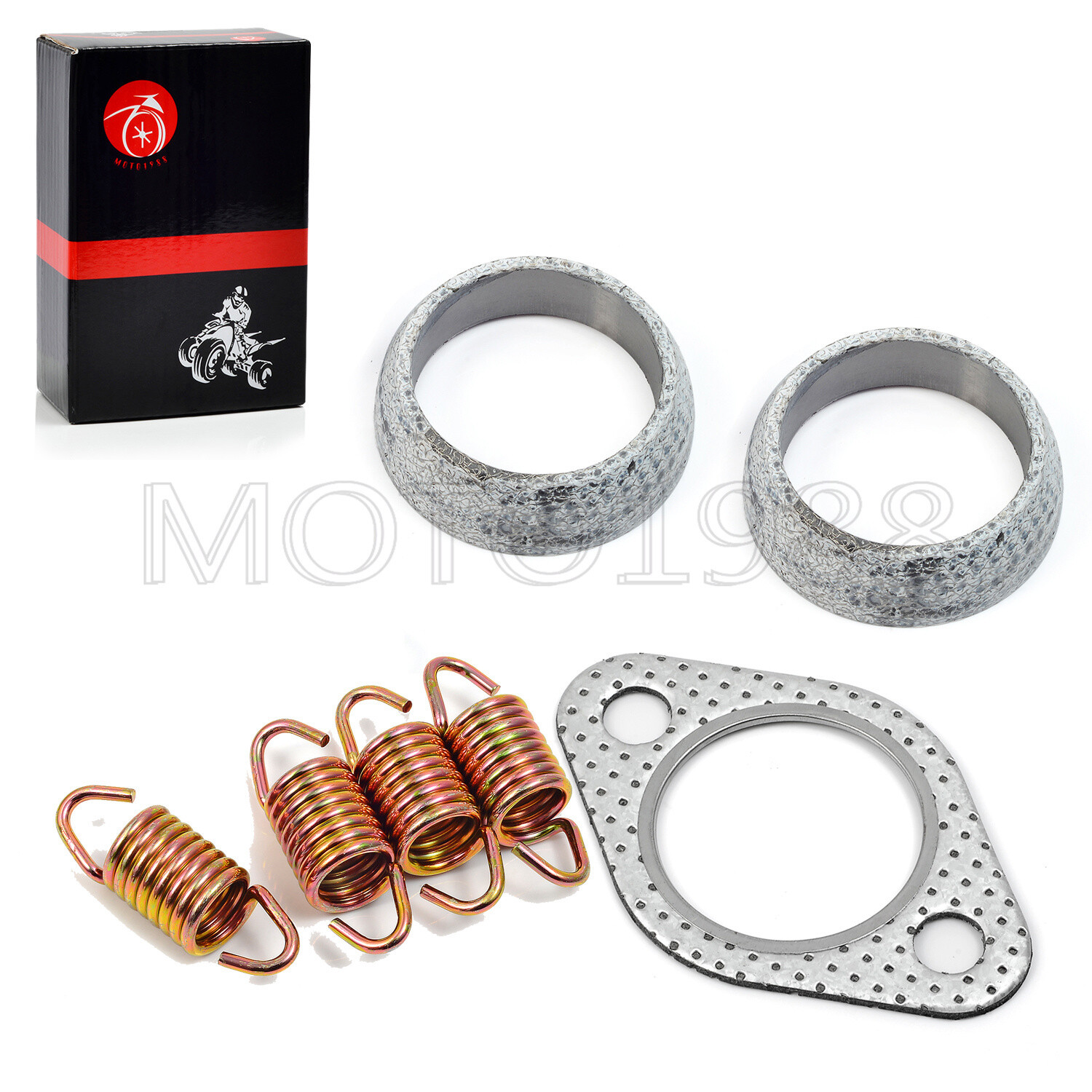 Exhaust Gasket Spring Rebuild Kit For Polaris Ranger 400 500 UTV 3085075 5243518