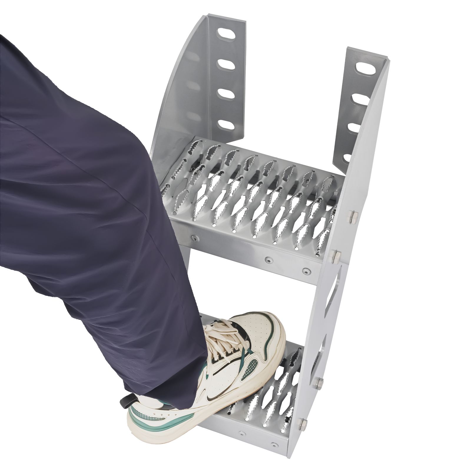 10'' Truck Frame Step Mounted Side Step For Peterbilt Frame Semi Truck Aluminium