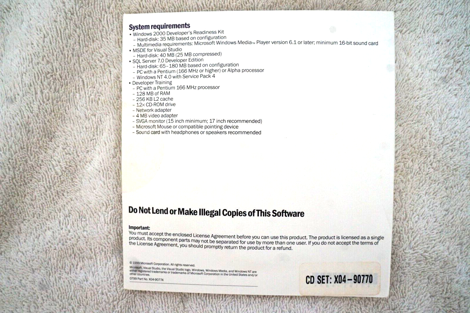 Microsoft Visual Studio 6 6.0 Plus Pack ~ NEW SEALED