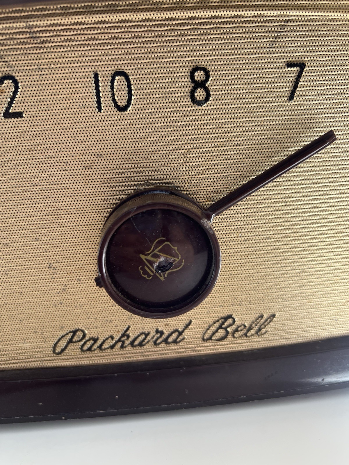 Vintage Packard Bell Model 631 Tube Radio Brown Bakelite AM