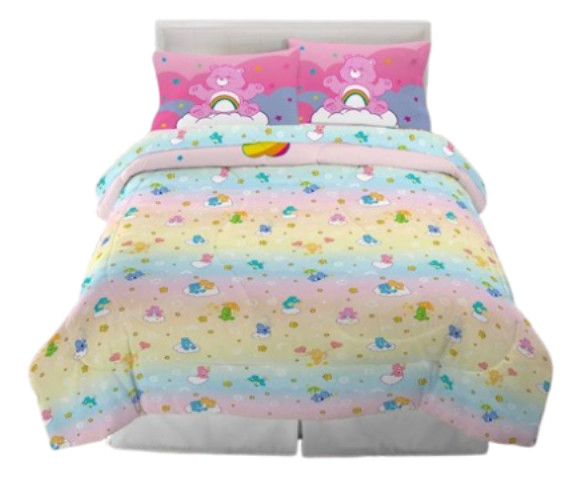 Care Bears "Walk on Sunshine" Kids Reversible Bed Set-W84633208556, W84618150396