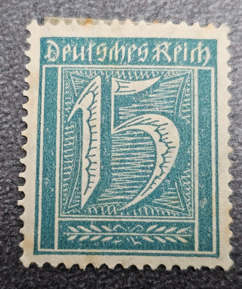 Stamp Germany Deutsches Reich 15 Pfennig 1921 Mi. Nr. 160 [🇩🇪39494-4]