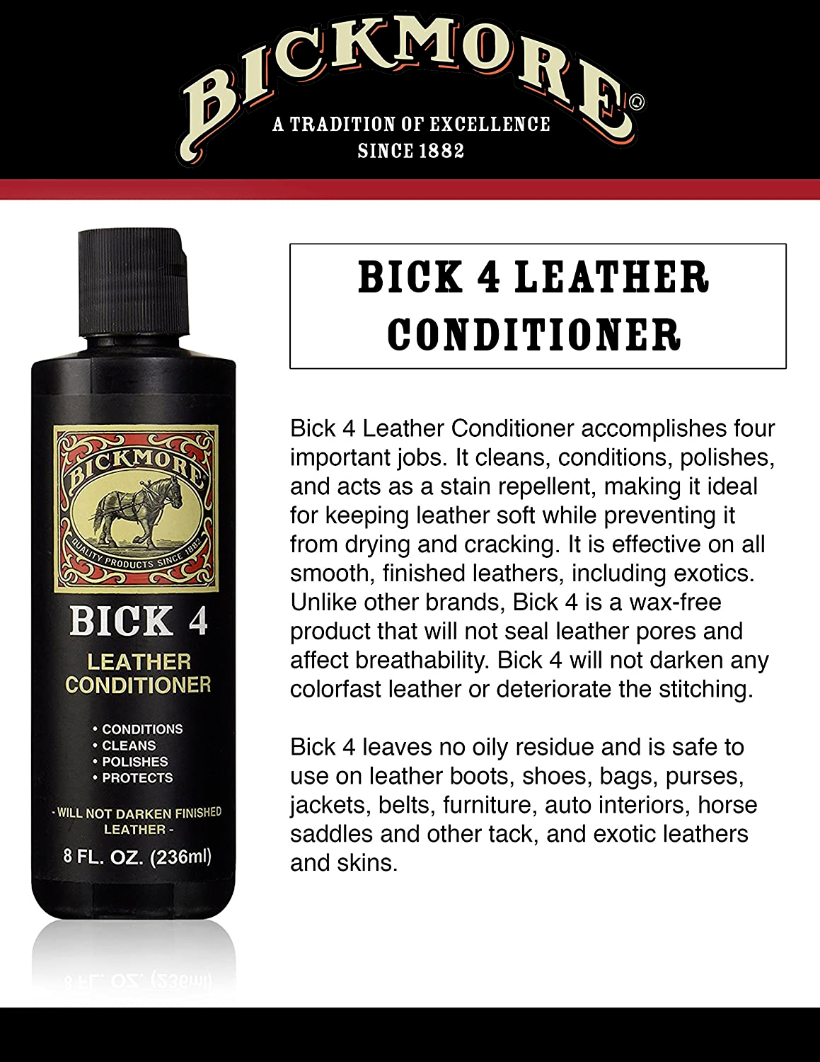 Bick 4 Leather Conditioner 8 oz