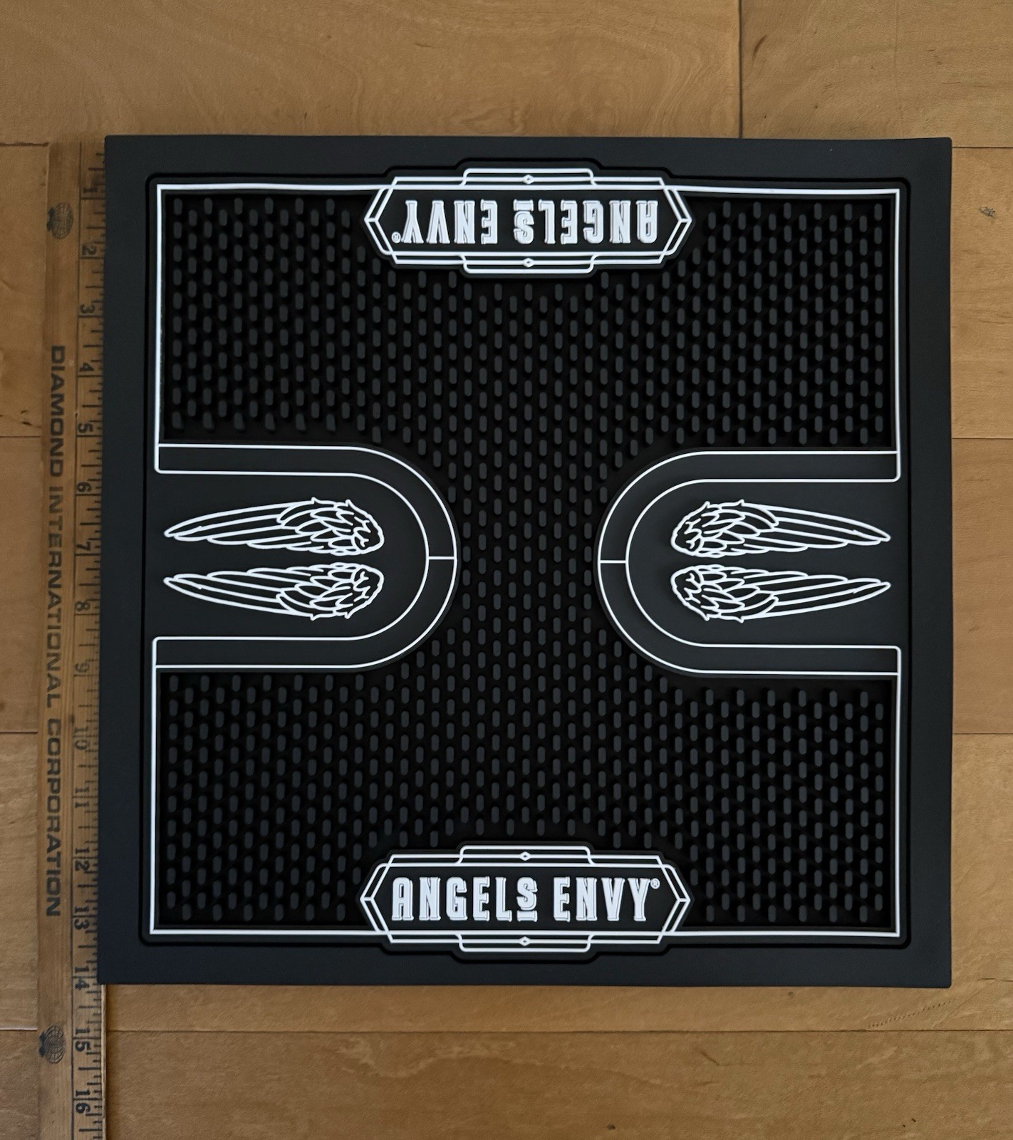 ANGELS ENVY BOURBON RUBBER BAR WAIT STATION SERVICE SPILL MAT LARGE SQUARE