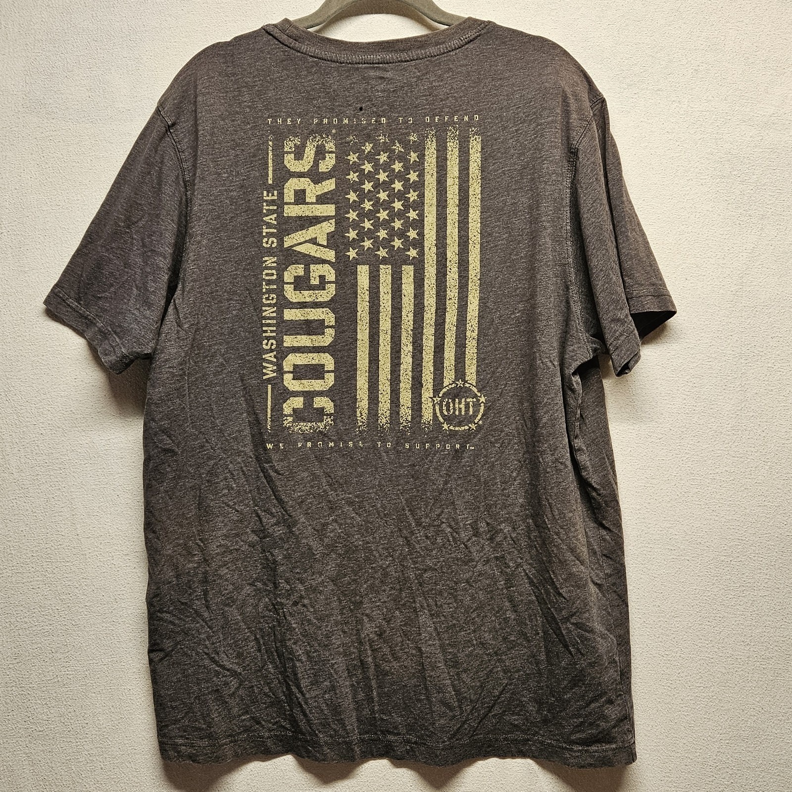 Colosseum T-Shirt Men's Size XL Cougars OHT Military Heathered Black 114166