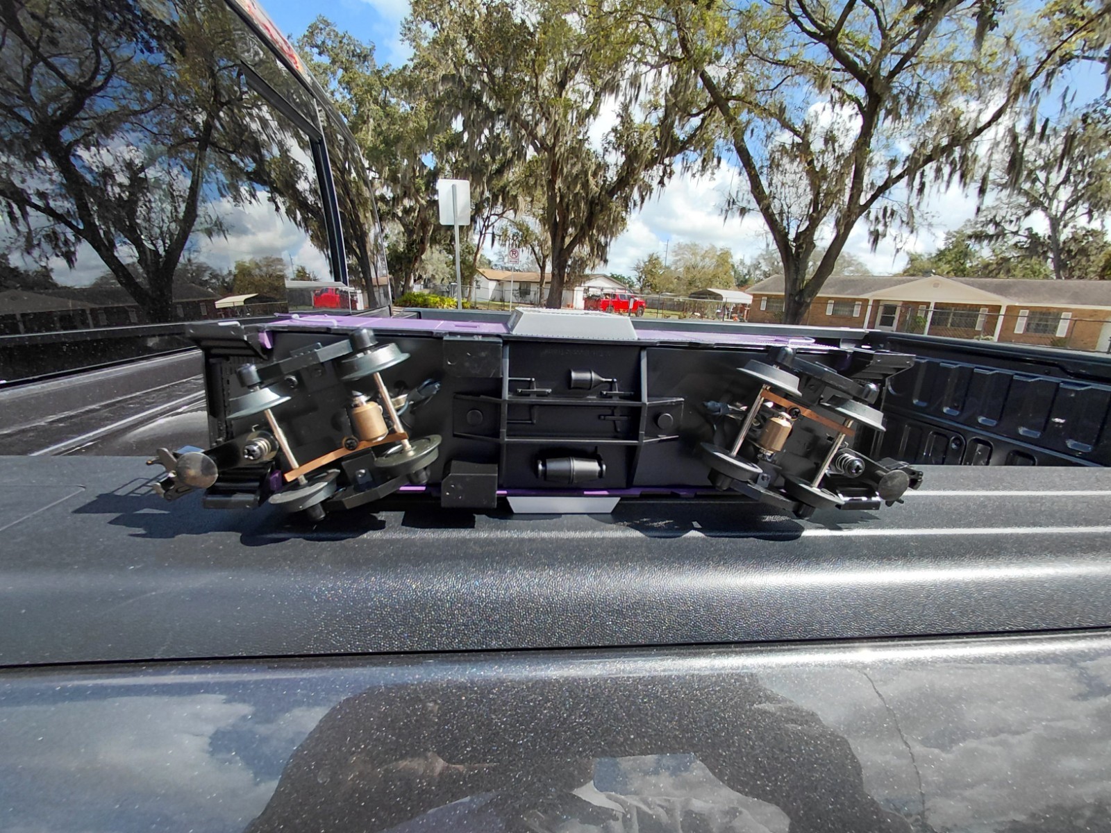 MTH RailKing 30-7783 Atlantic Coast Line ACL Purple Lighted Bay Window Caboose