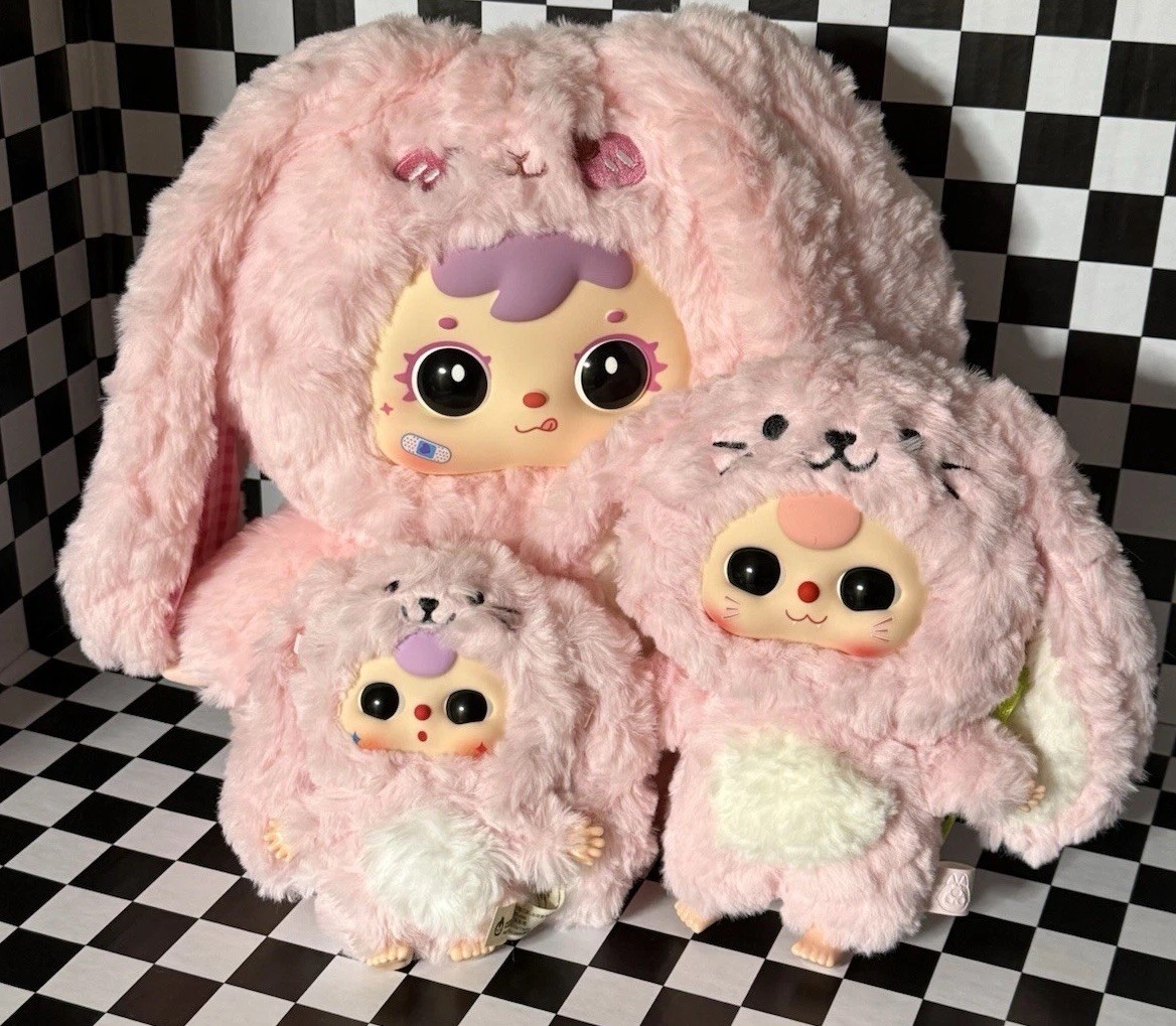 Pink Bunny Rabbit Lover Christmas Present Bundle Samuel 500% Baby Three San Xiao