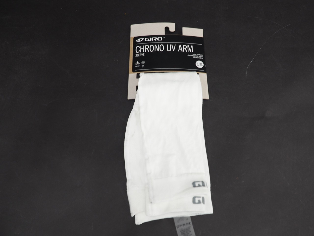 New! Giro Chrono UV Arm Sleeves Men's Cycling Size XL / XXL White