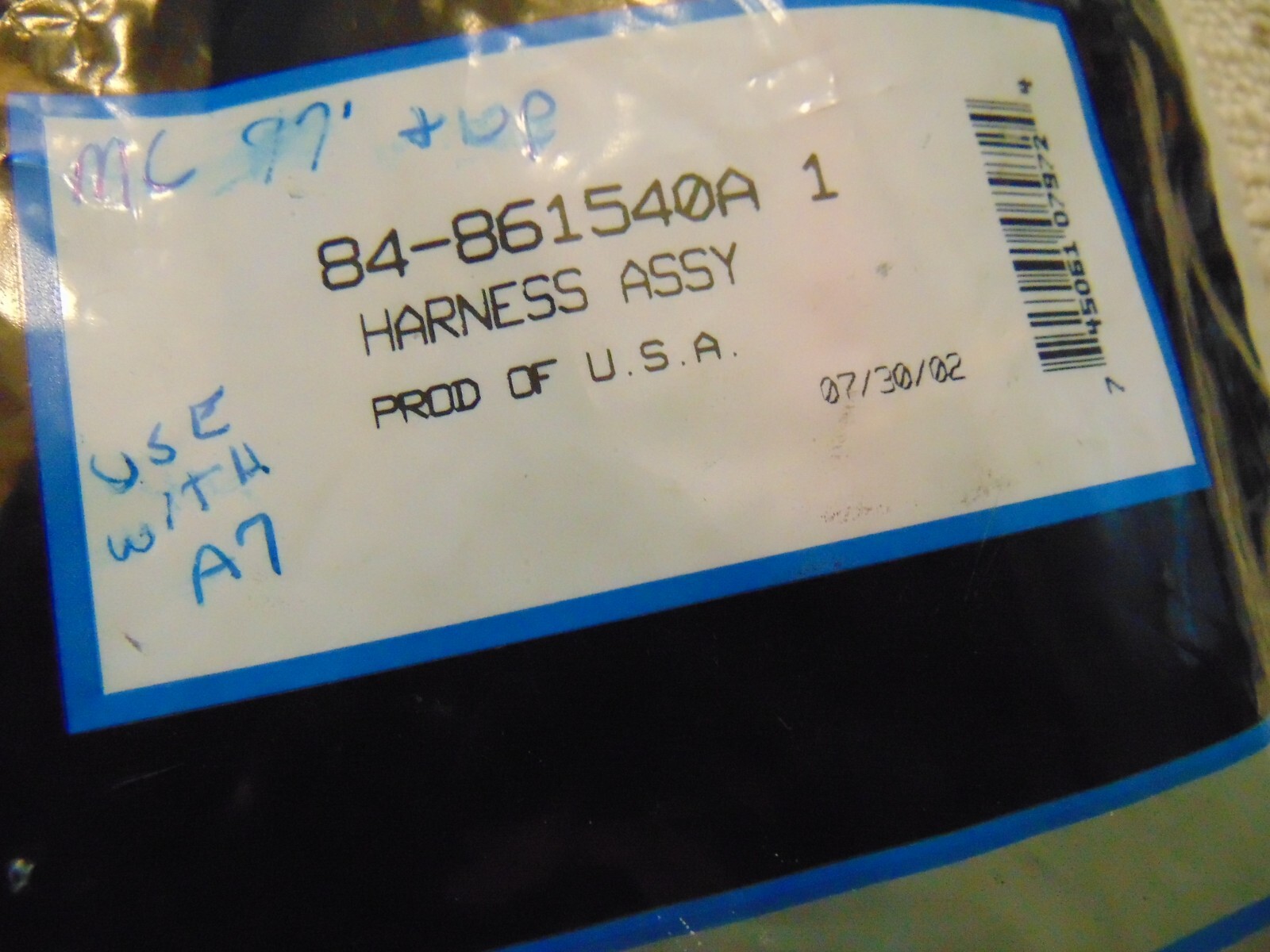 Mercury Quicksilver Harness Assembly 84-861540A1 861540A1 Thunderbolt V-Adapter