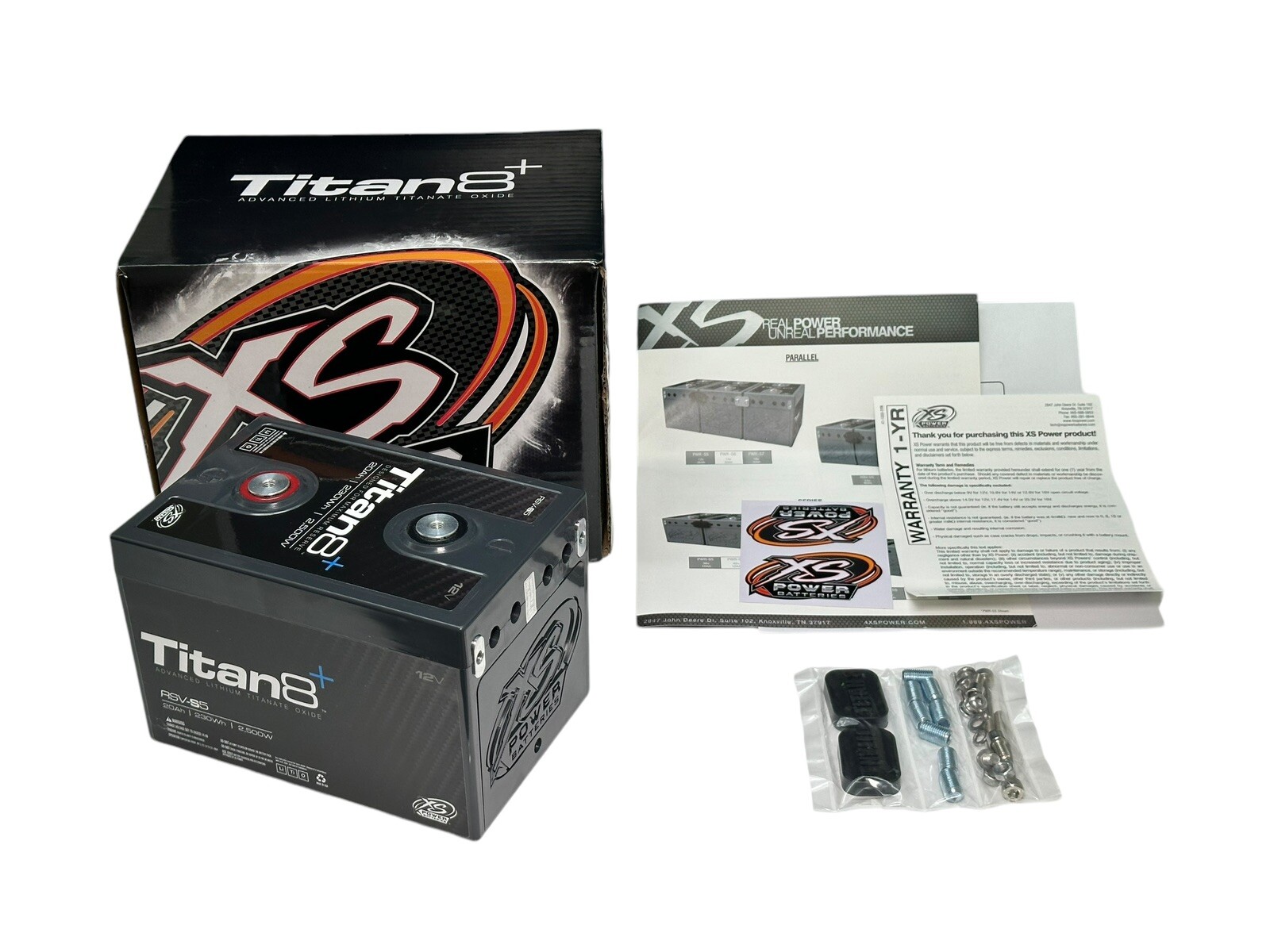 XS Power Titan 8 RSV-S5 20AH Lithium Car Audio Battery 2500W 12V 1000A