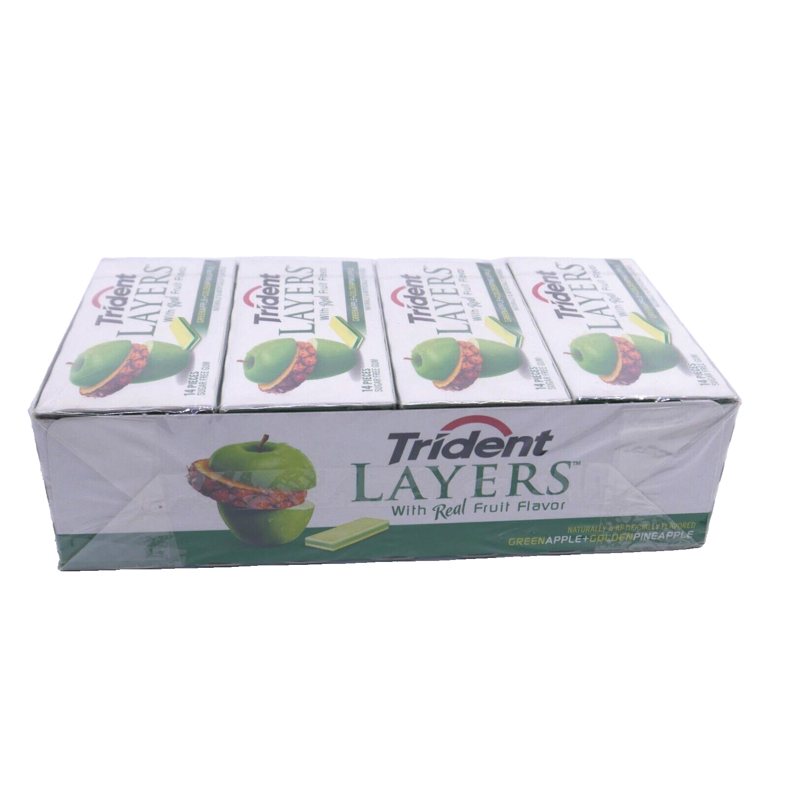 12 packs Trident Layers Green Apple + Golden Pineapple GUM *Collectible* sealed