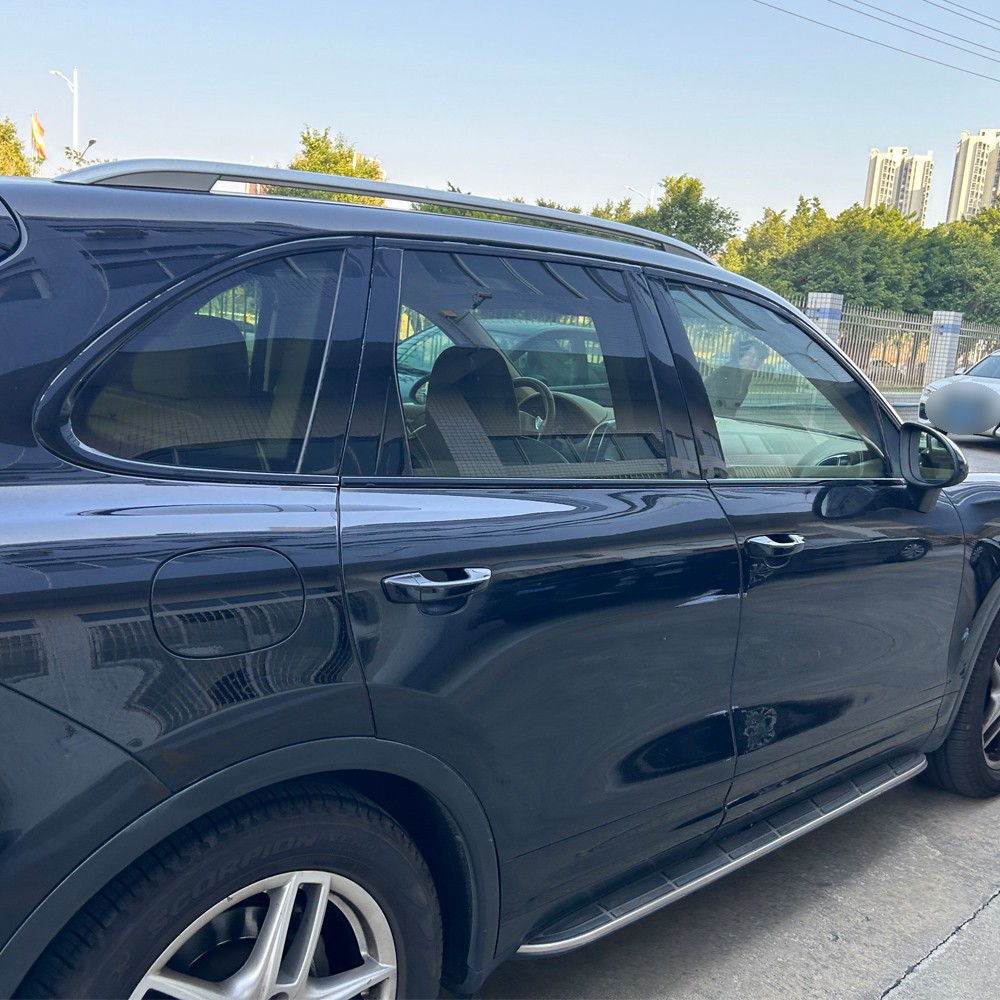 Glossy Black Chrome Delete Window Trims For Porsche Cayenne 2010-2016