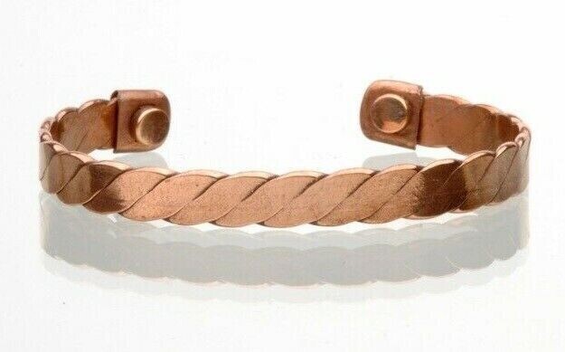 4 Pack Tibetan Pure Copper Magnetic Bracelet Arthritis Pain Therapy Cuff Bangles