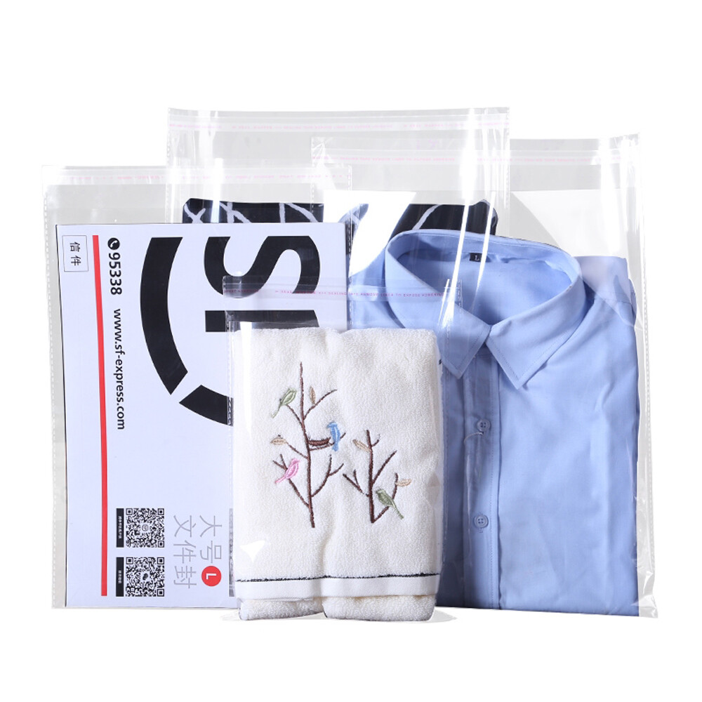 Clear Self Adhesive Resealable Cellophane Bags Seal Cello Lip & Tape Poly OPP US