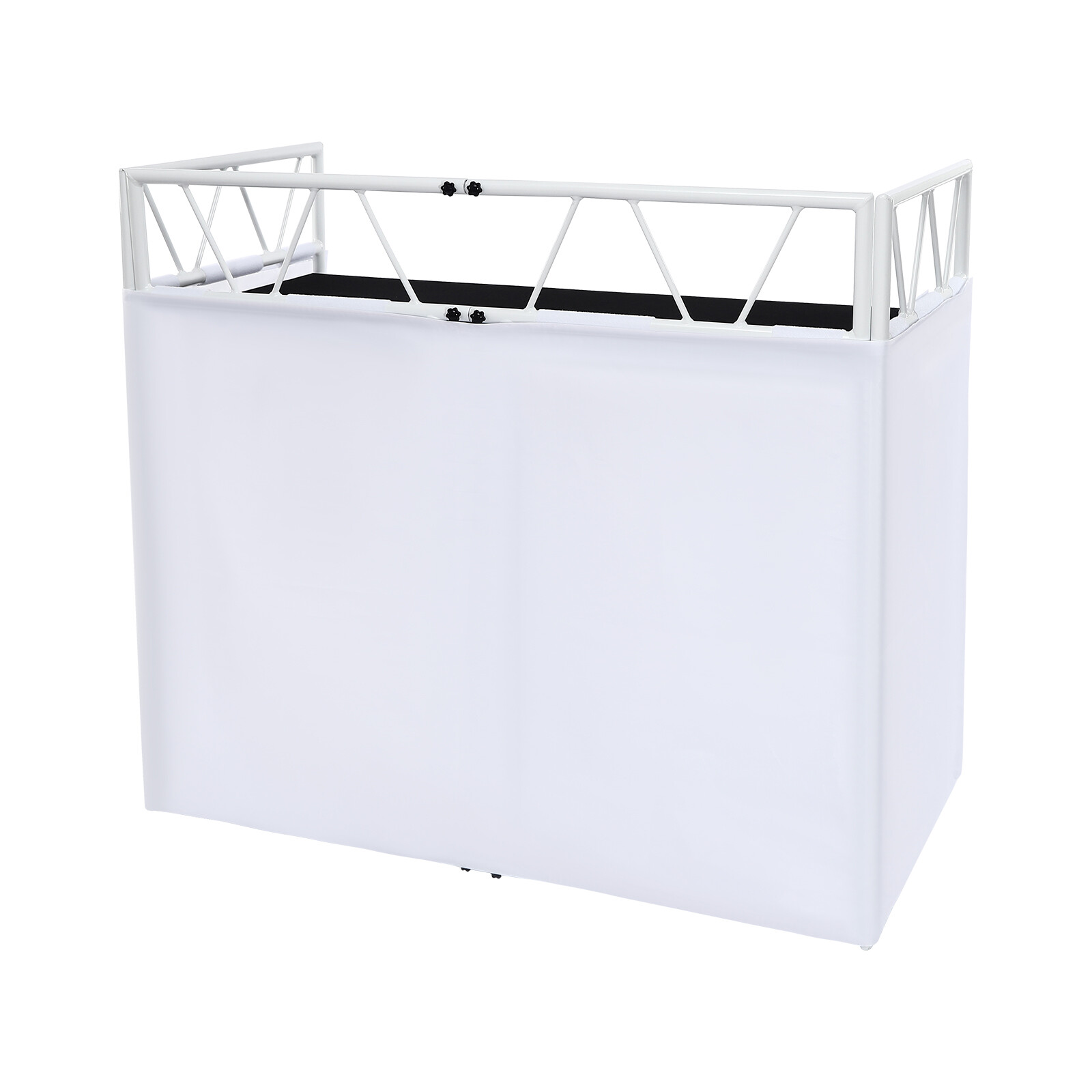 DJ Booth Portable DJ Facade Table Station Event Foldable Tabletop for Show Party