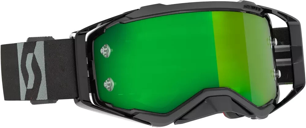 Scott USA Prospect MX Goggle Black/Grey W/Green works lens with free clear lens