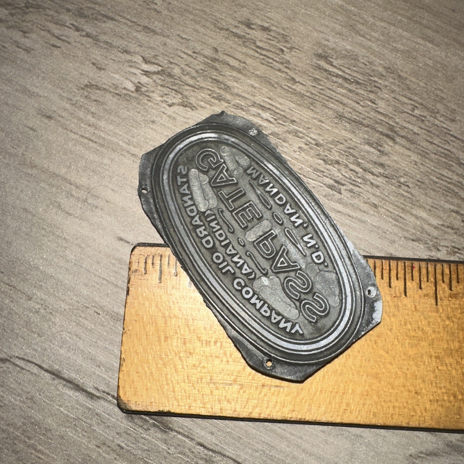 Printing Block “ Standard Oil Co. GATE PASS “