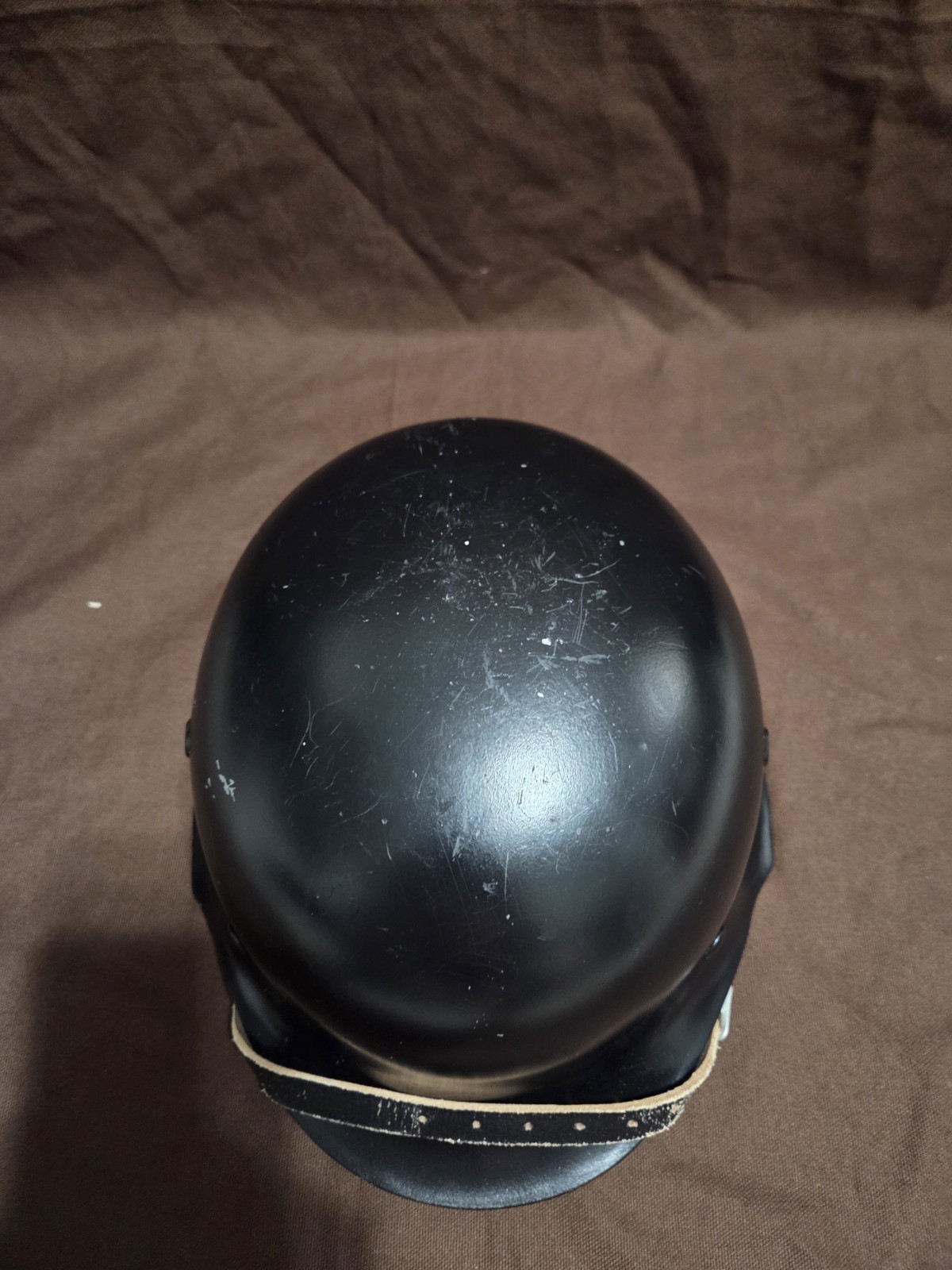 WWII German Repro Helmet Painted Black