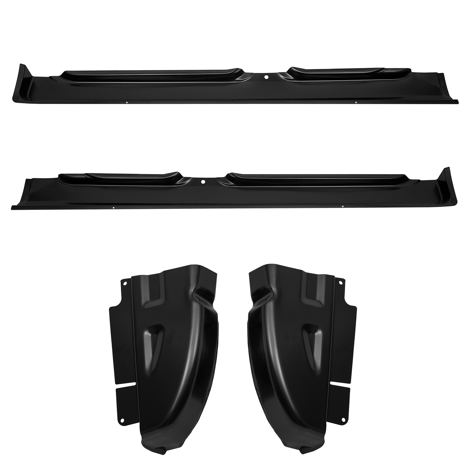 For Dodge Ram Pickup 2002-2008 4Pcs Quad Cab Rocker Panels & Cab Corners Set