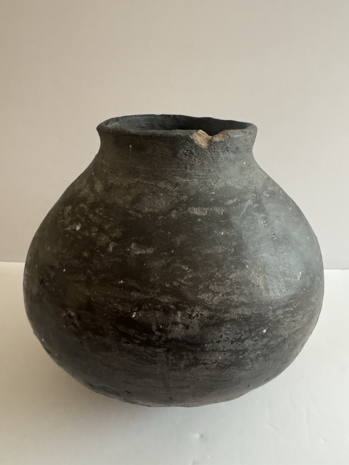 Historic Native American Olla Mississippian Era Clay Pottery Jug Primitive 10 in