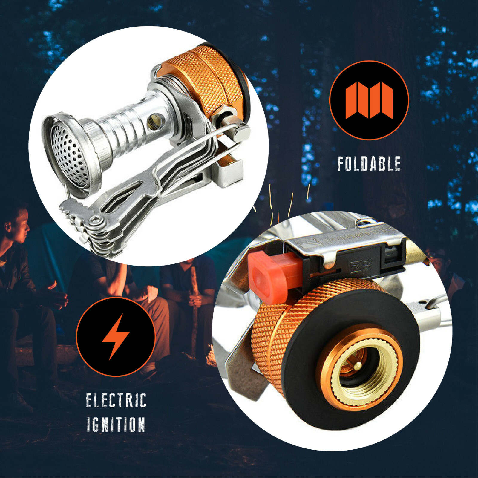 Ultralight Portable Backpacking Gas Butane Propane Outdoor Camp Gas Stove Burner