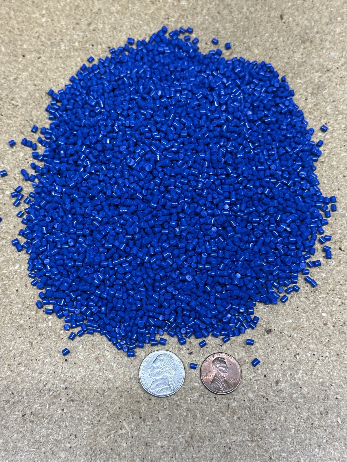 PP Plastic Pellets Polypropylene Resin Material Injection Molding Blue 10 Lbs