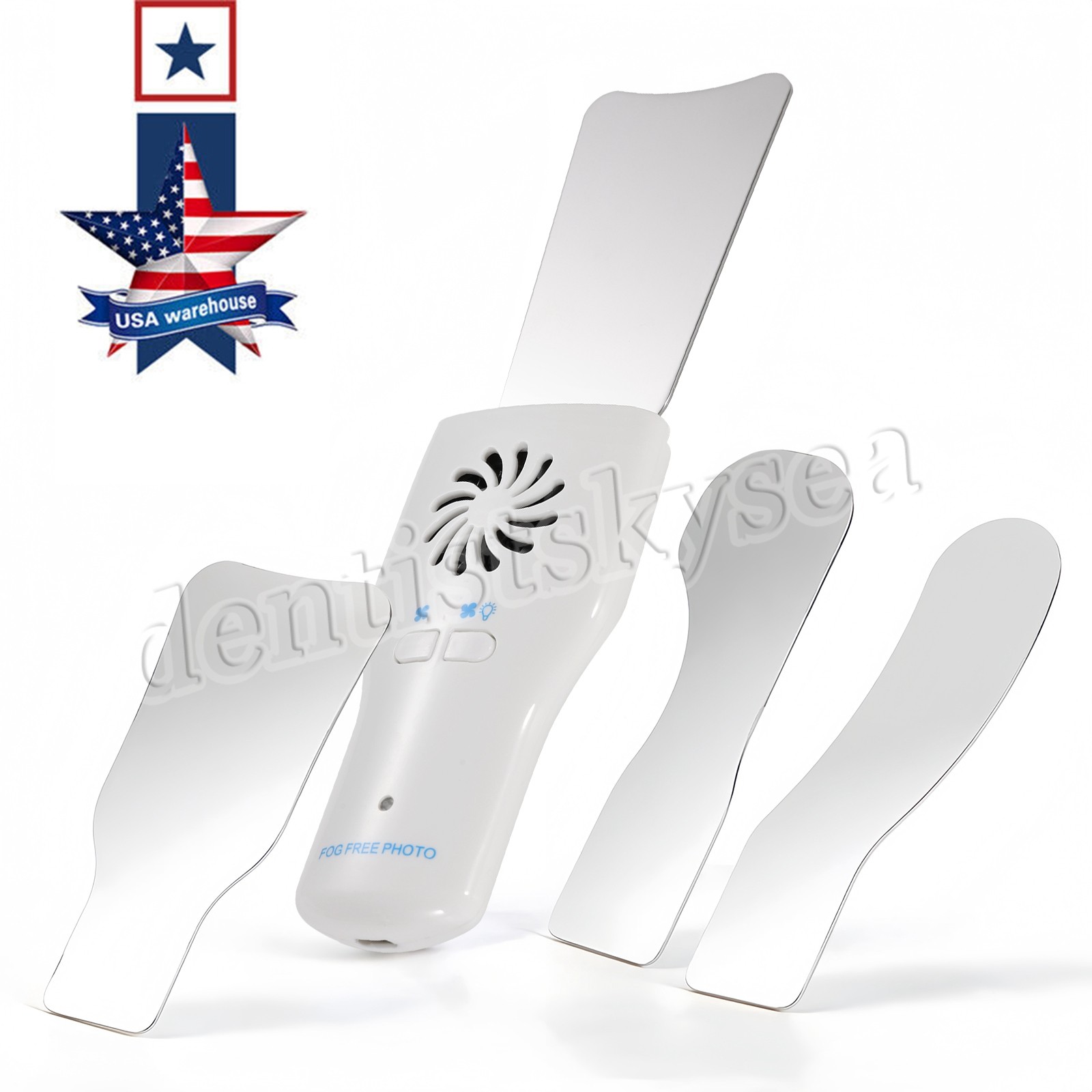 Dental LED Automatic Anti-fog Mirrors for oral photography Reflector Defog DT